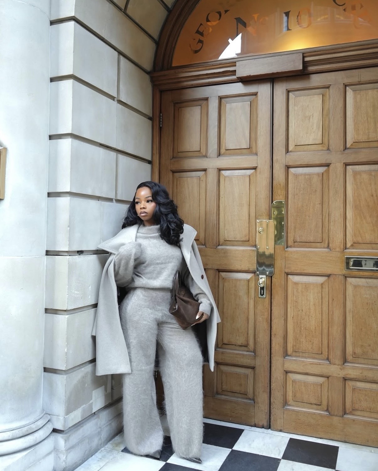 oversized sweater fall styling