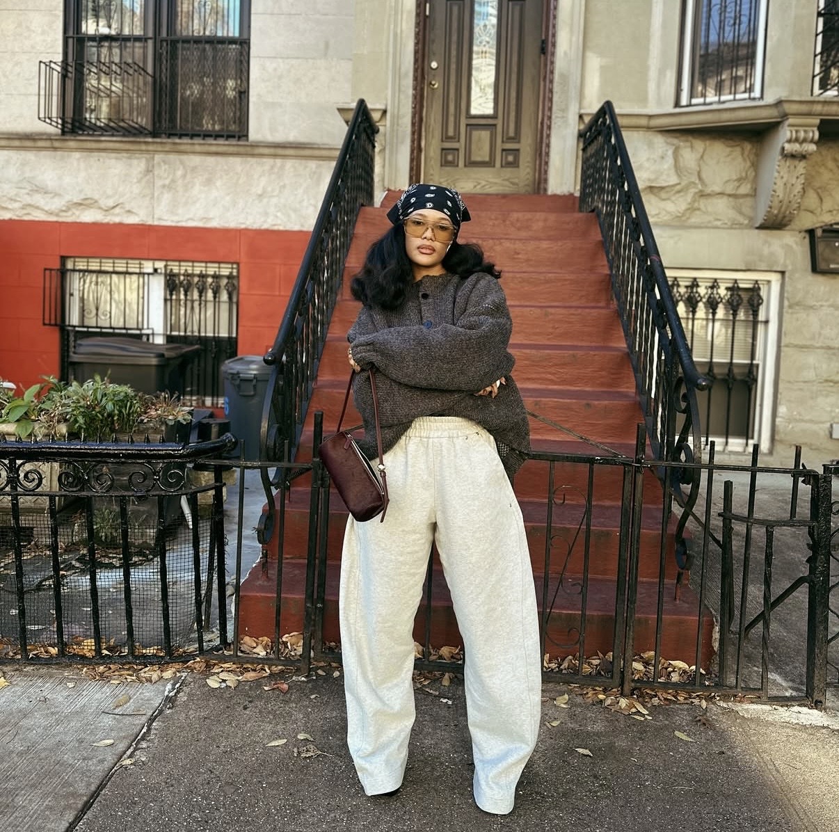 oversized sweater fall styling