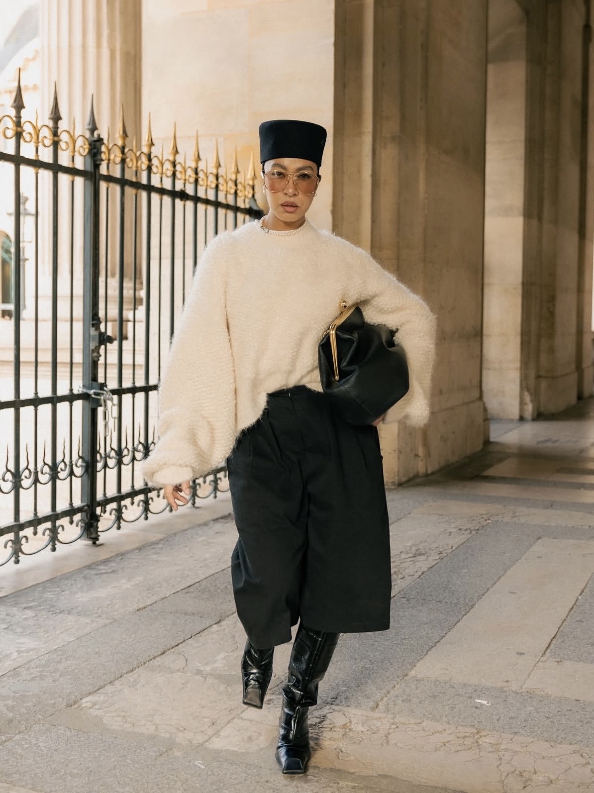 oversized sweater fall styling
