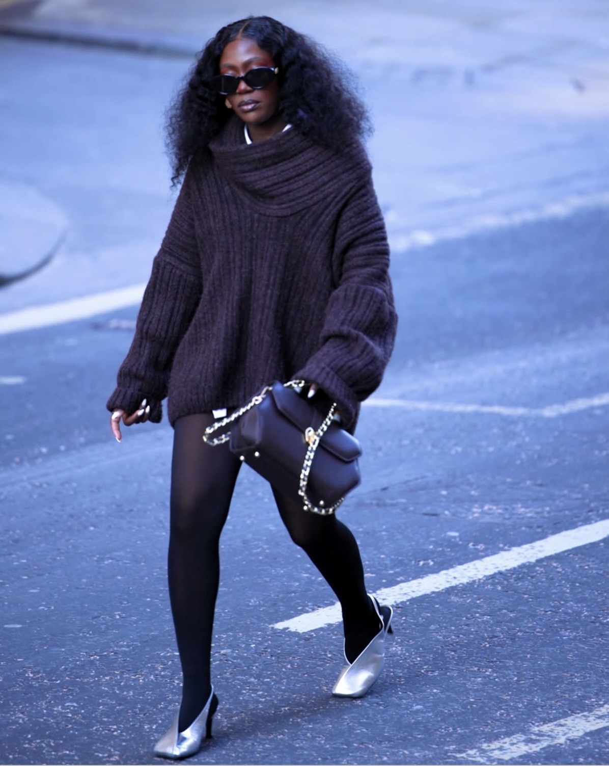 oversized sweater fall styling
