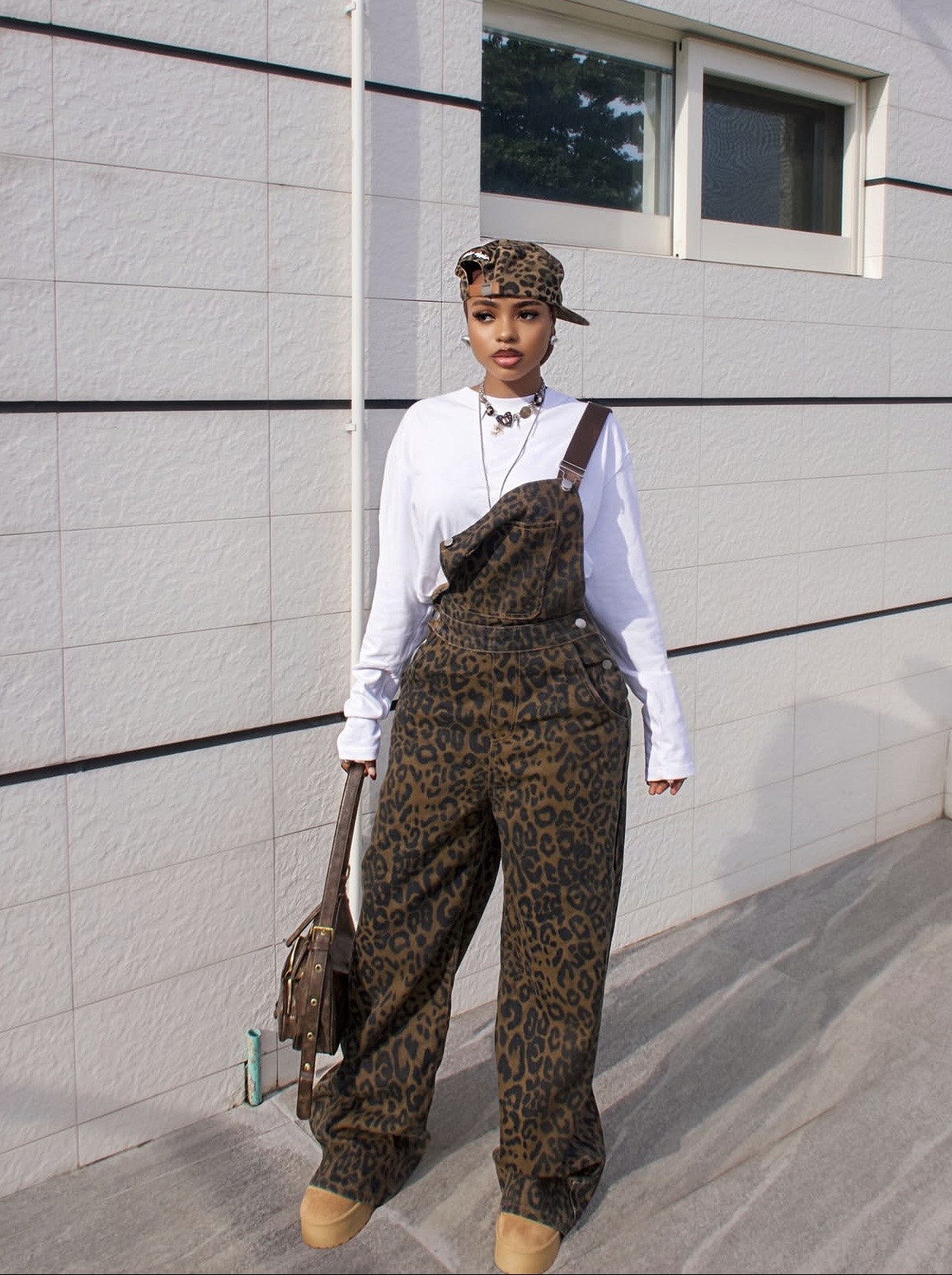 Animal print outfit styling