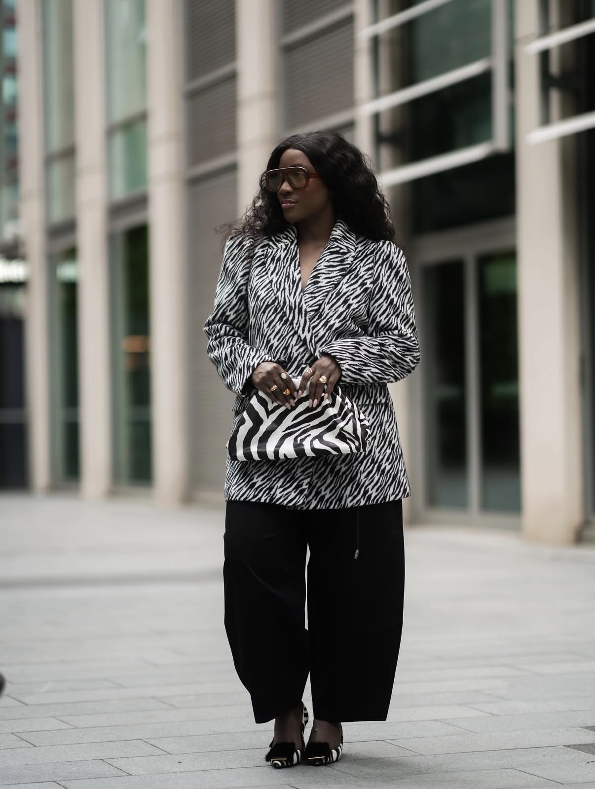 Animal print outfit styling