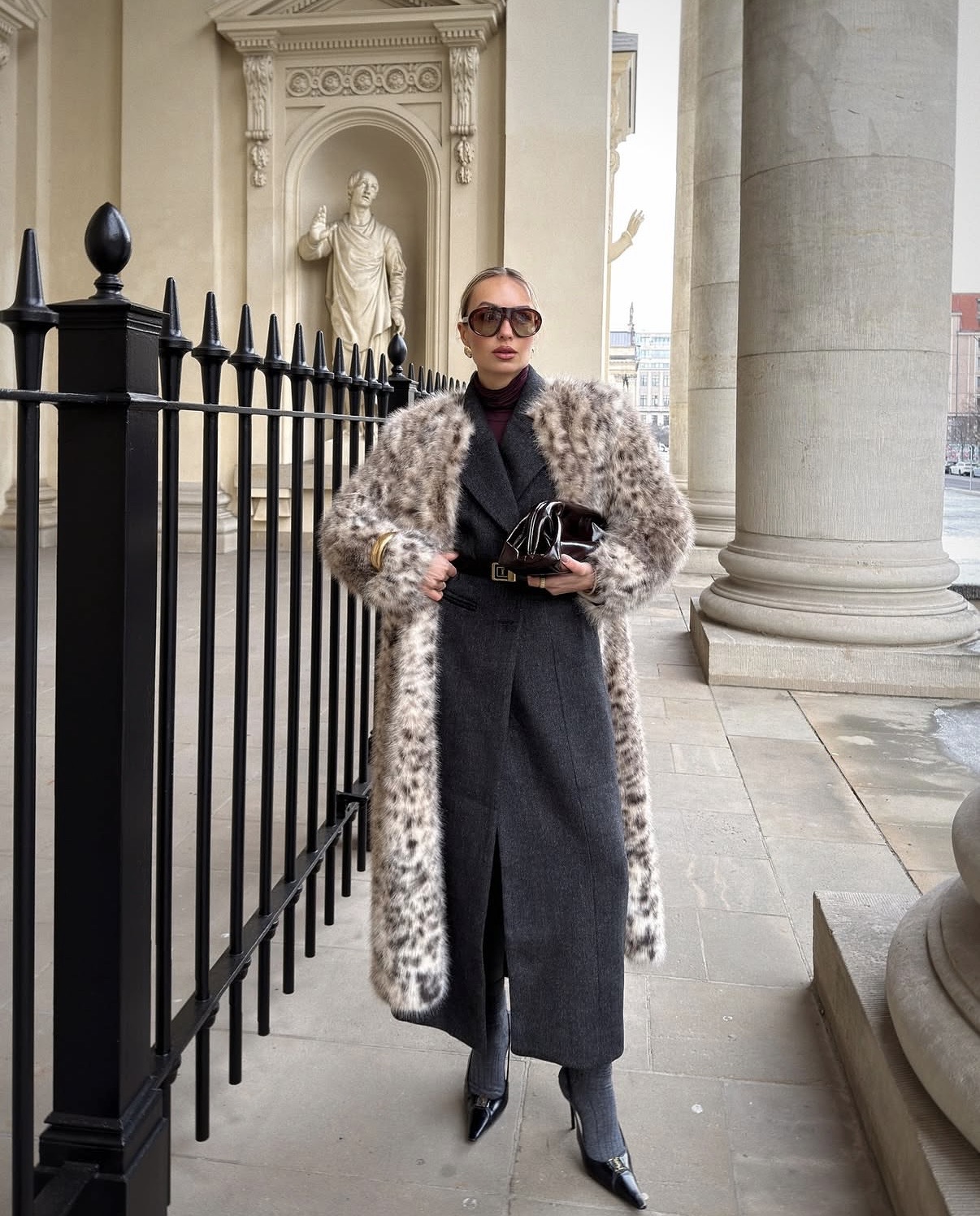 Animal print outfit styling