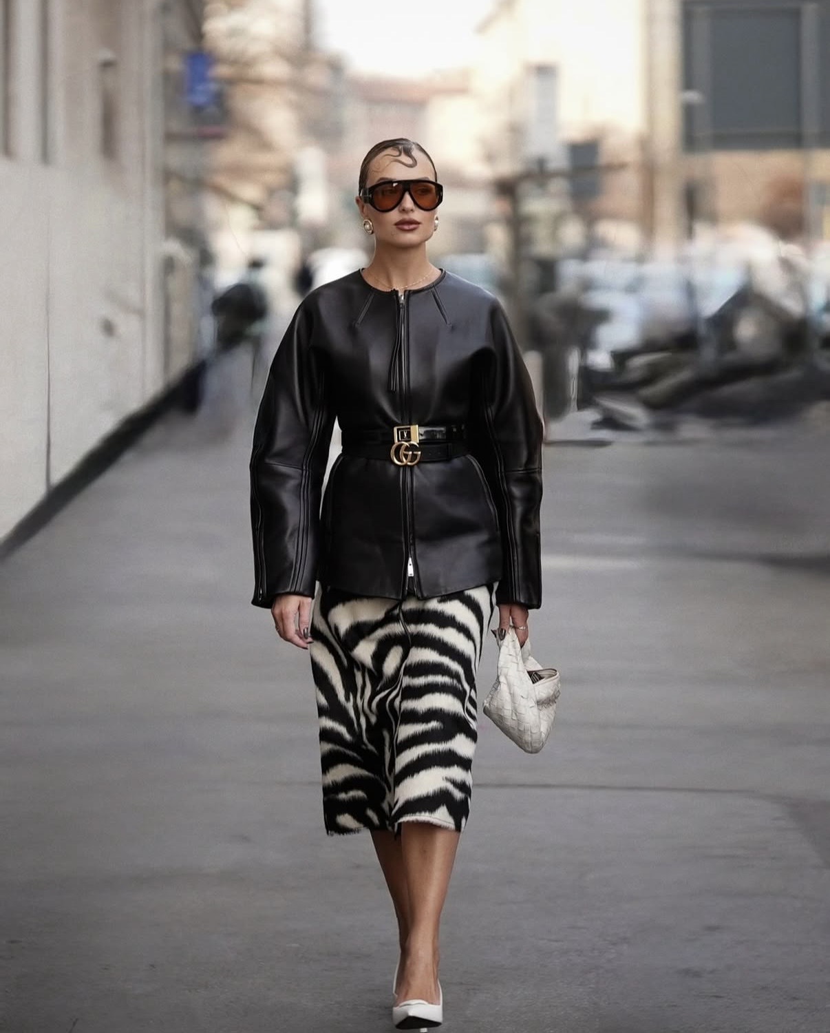 Animal print outfit styling