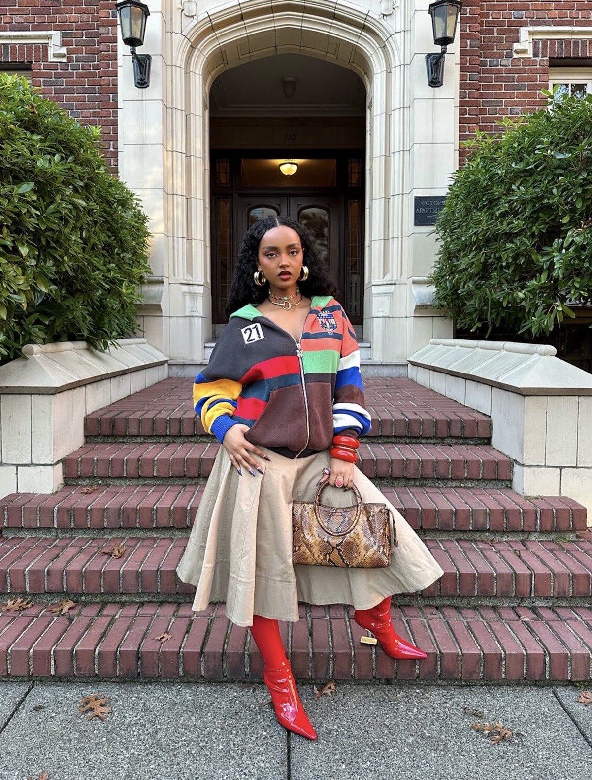 fall midi skirt outfits