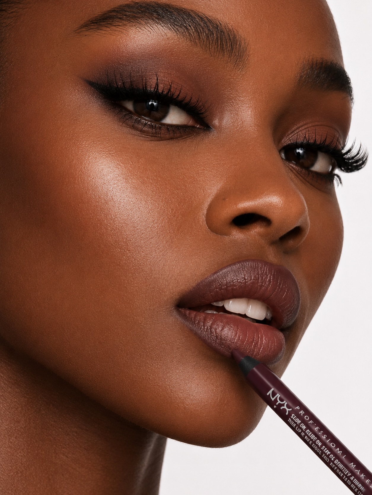 Dark lip trend on deep skin